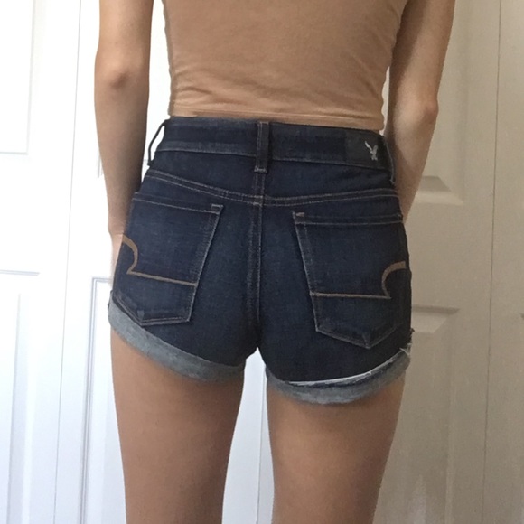 3/$15 Dark blue jean shorts from American eagle - Picture 2 of 6